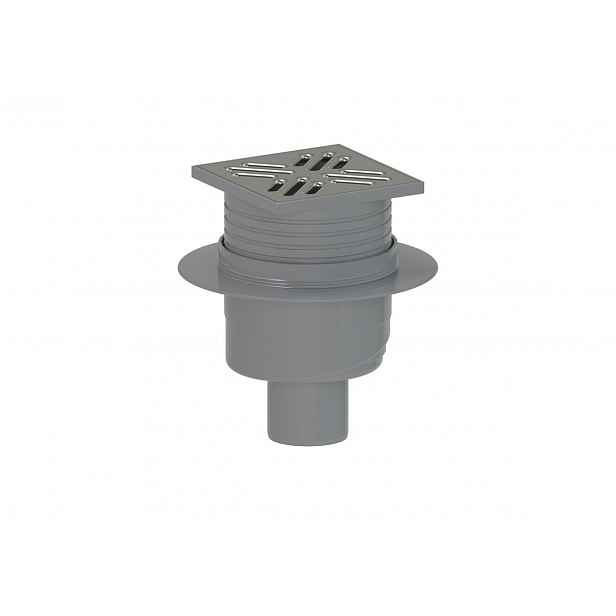 Podlahová vpust 50 mm DN50 SAT Project 16 cm nerez plast SATETYPS