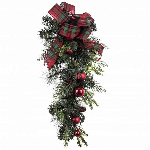 Zelená girlanda smrk, dekorace na Vánoce, 85 cm