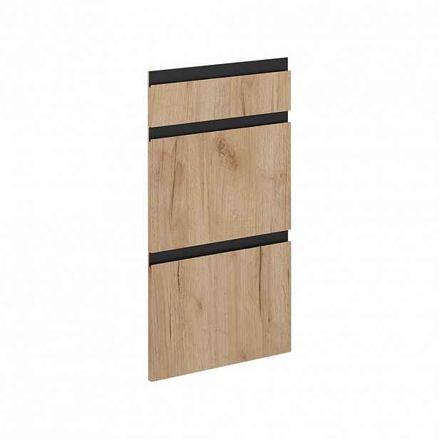 Vicco KUCHYŇSKÁ DVÍŘKA R-Line Zlatý mocný dub 39.6 x 70.4 cm nábytková čela pro spodní skříňku se zásuvkami