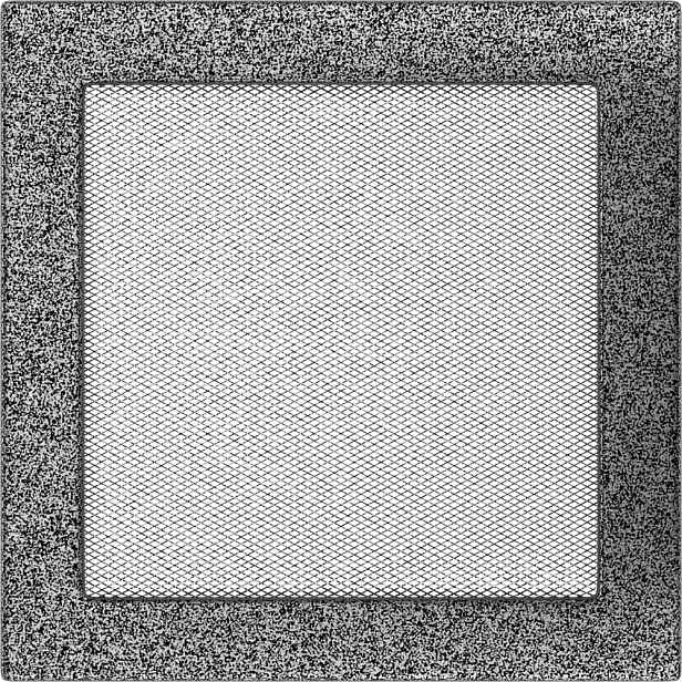 Ventilační mřížka 22x22 černo-stříbrná
