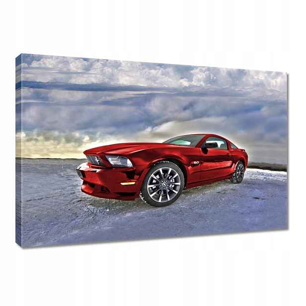 Obraz 90x60 Červený Ford Mustang