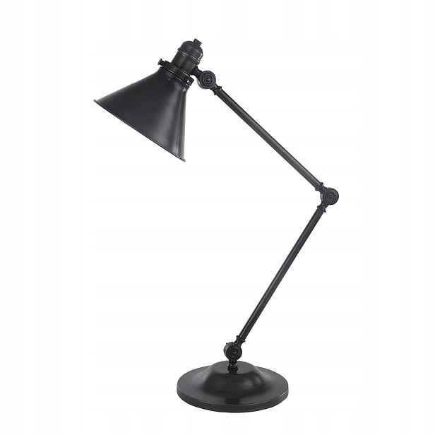Retro stolní lampa zestárlá hnědá nastavitelná klasická 66 cm Elstead