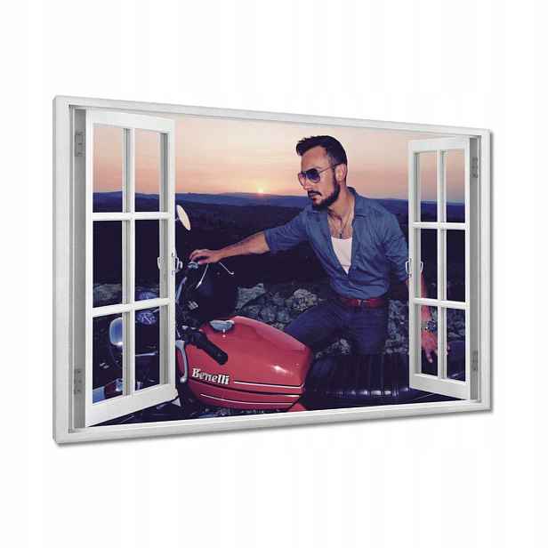 Obrazy 90x60 Motocyklová motorka