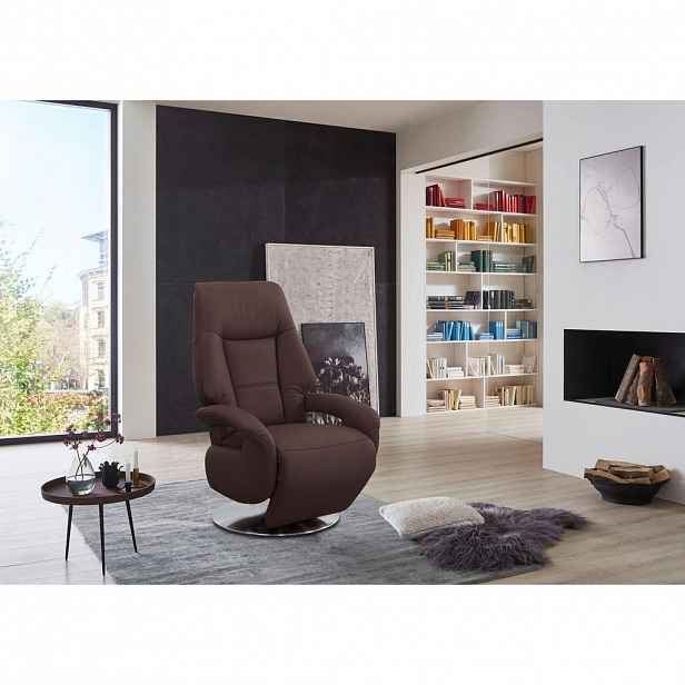 Sit & More RELAXAČNÍ KŘESLO, kůže, mokka