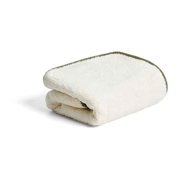 Bílý/zelený froté bavlněný ručník 50x90 cm Sedora – Kave Home