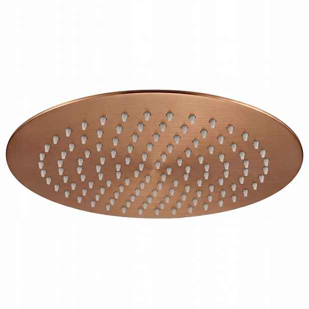 Deszczownica okrągła Rea JS-P014BRG miedź szczotkowana 25 cm