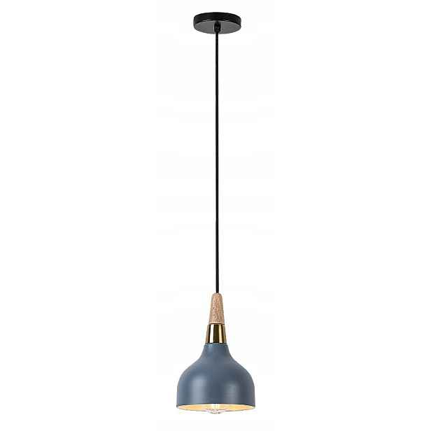 Závěsná lampa Rabalux Drusilla 1xE27 popelavý dřevěný prvek