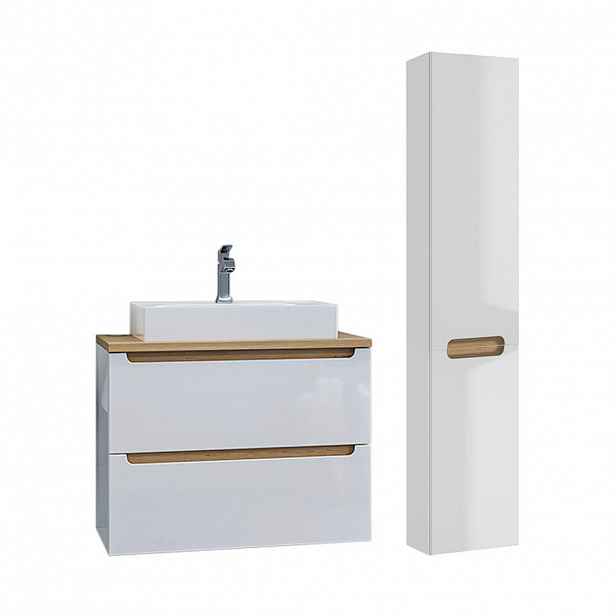 Petits-meubles KOUPELNOVÝ NÁBYTEK 80cm Livia 2er-Set Bílá