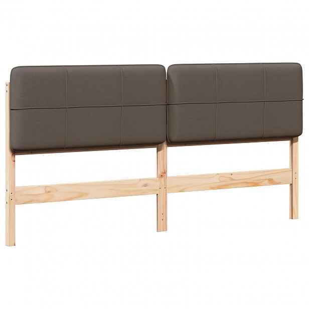 vidaXL Čalouněné čelo postele s čelo Hnědá a taupe 200 cm