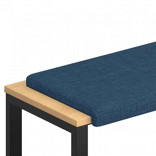 vidaXL Polštář na lavici Textil Modrá Hloubka 35 cm