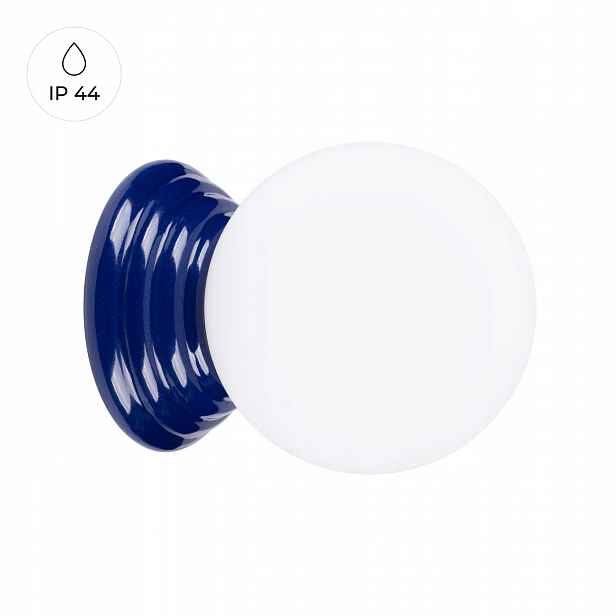 Modrá nástěnná lampa do koupelny Ultramarínová lampa IP44 Kula Sollux