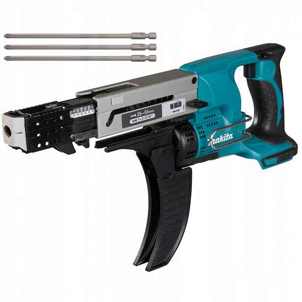 Aku Šroubovák Makita DFR550Z18V pro G-k desky pro šrouby na pásce 25-50 mm