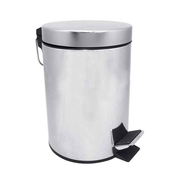 HOPA Odpadkový koš „Soft Close“, 5l, 205×265×205 mm — Barva - Chrom