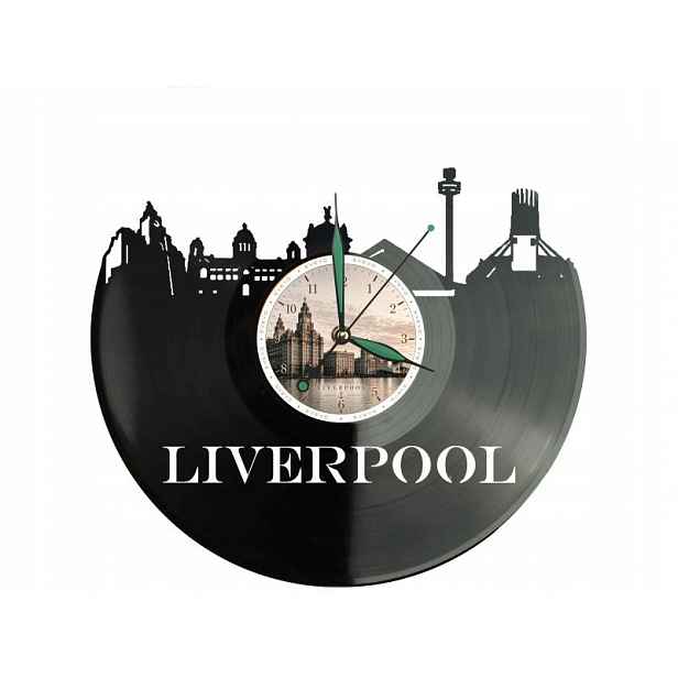 Liverpool Město Anglie Nápad na Dárek Nástěnná Dekorace z vinylové desky