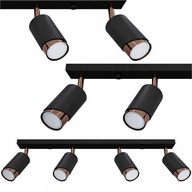 Stropní Svítidlo Halogenová Led Svítidlo Stropní Spot Závěsná lampa kovová Tuba 4x
