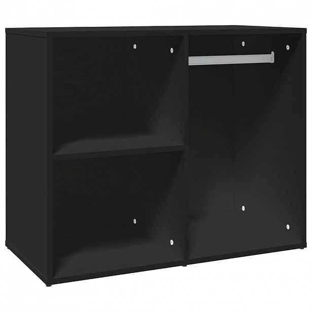 vidaXL Toaletní skříňka černá 80 x 40 x 65 cm kompozitní dřevo