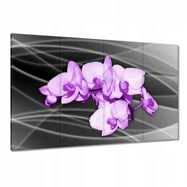 Obrazy 120x80 Pěkný květ orchidej fialový