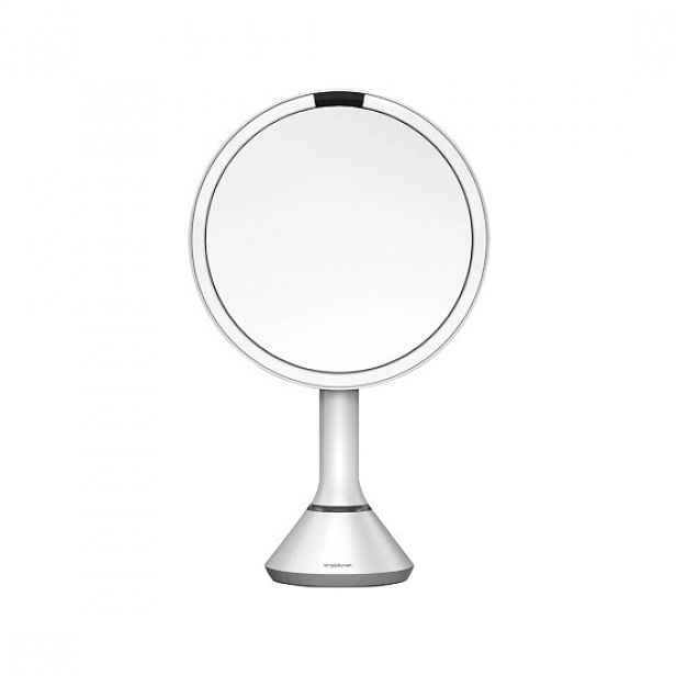 Kosmetické zrcátko, s regulací jasu, 20 cm, Bílá - simplehuman