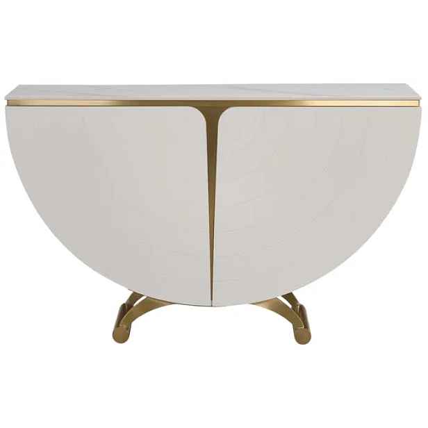 LivinHill Designová komoda Stilig ST309 140 cm bílý/zlatý/mramor