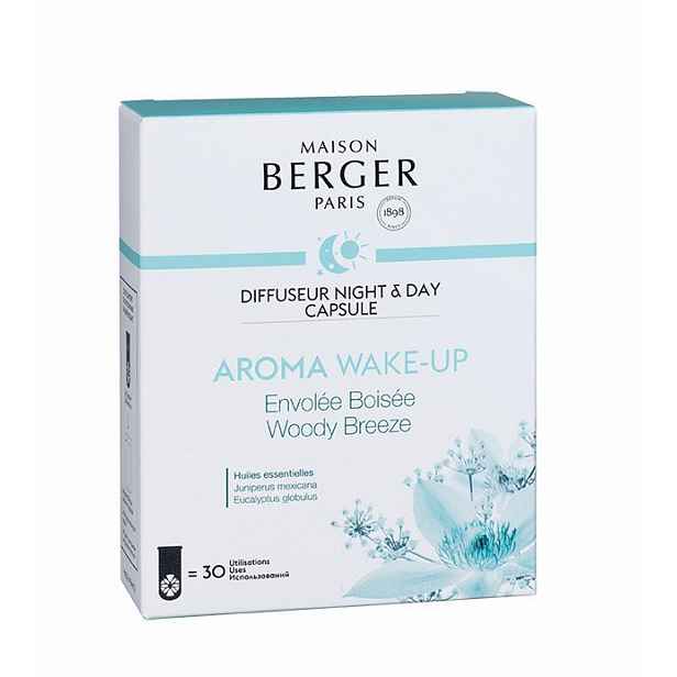 Maison Berger Paris kapsle do difuzéru Night & Day, Aroma Wake-up – Lesní vánek