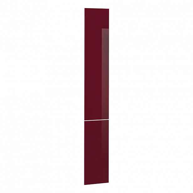 Vicco KUCHYŇSKÁ DVÍŘKA R-Line Červená vysoký lesk 29.6 x 196 cm nábytková čela pro vysokou výsuvnou skříň