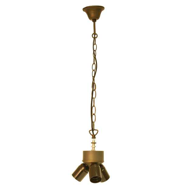 Závěsné svítidlo Tiffany bez stínidla - 130 cm 3x E27 / Max 60W Clayre & Eef