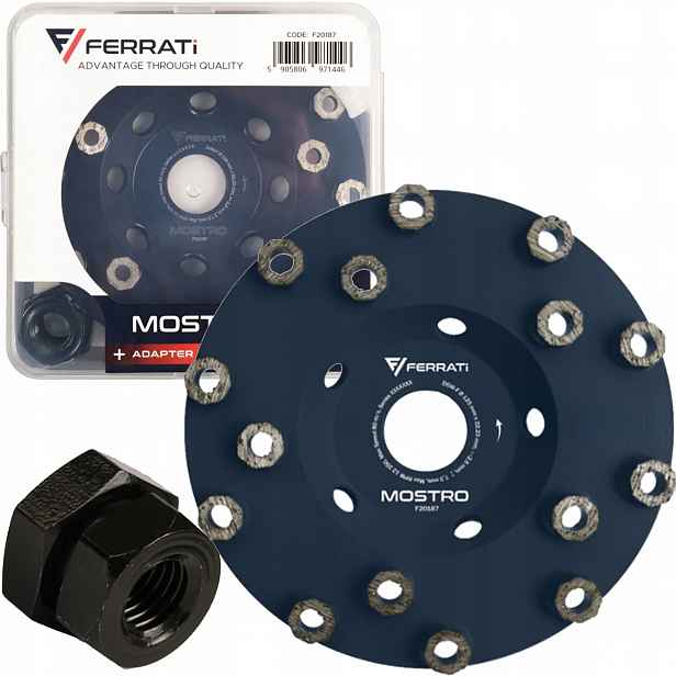 Diamantový kotouč hrncový 125 mm Mostro pro betonu lepidla epoxidu omítek
