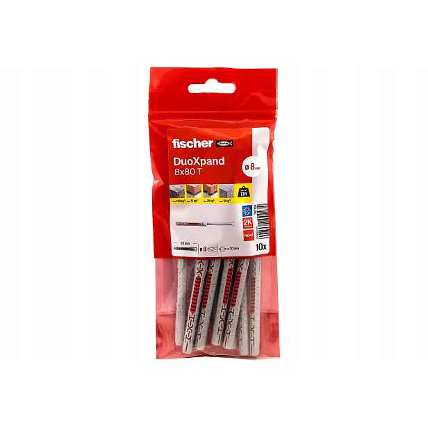 Fischer Rámový kolík DuoXpand 8 x 80 T ocel galvanicky pozinkovaná -10 ks