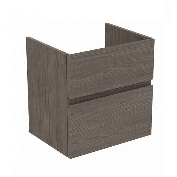 Ideal Standard Finesse - Umyvadlová skříňka, 53x41x54 cm, 2 zásuvky, Dark Elm E3409UR
