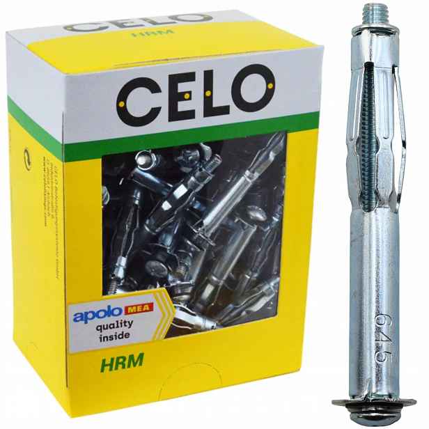 Kovová hmoždinka 6 mm Celo 9616HRM pro desky G-k, sádrokarton, 3-16 mm, 100 ks