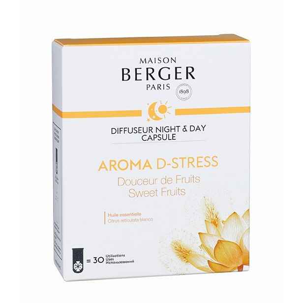 Maison Berger Paris kapsle do difuzéru Night & Day, Aroma D-stress – Sladké ovoce