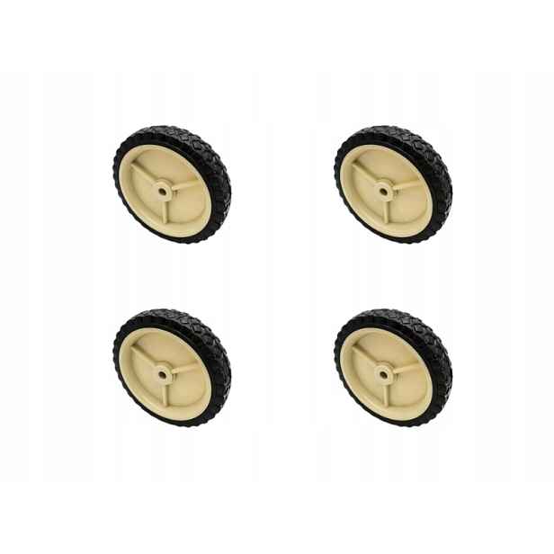 Sada Jezdných Koleček 4ks 180 mm Kolečka na sekačku