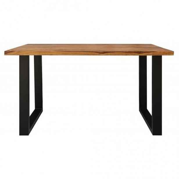 Jídelní stůl s kovovými nohami 140x90 cm z masivu palisandr TP-140
