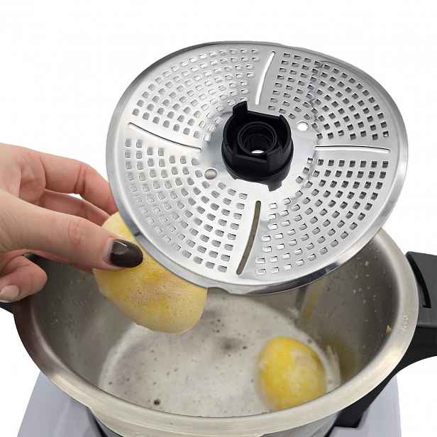 TEMU Kryt čepele a škrabka z nerezové oceli kompatibilní s Cuisine Smart, Connect a Trend, vložka pro pomalé vaření a loupání brambor