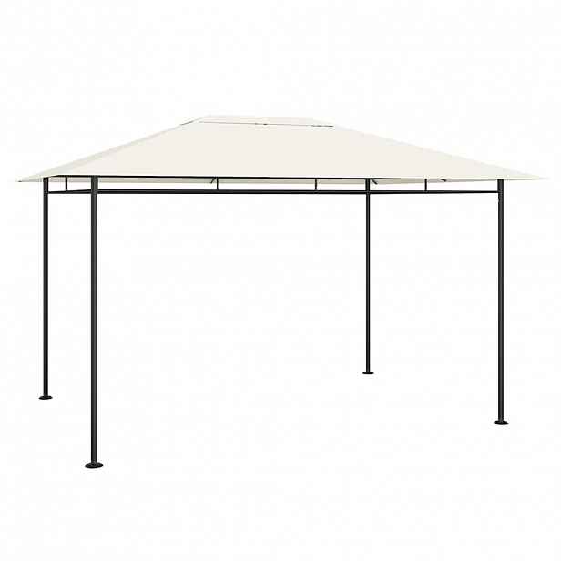 vidaXL Altán 384x281x270 cm krémový 180 g/m²