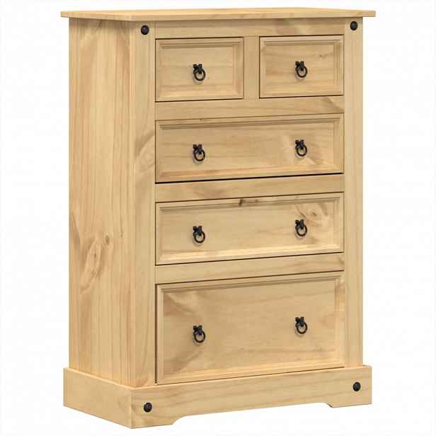 vidaXL Komoda Corona 80 x 43 x 114 cm masivní borové dřevo