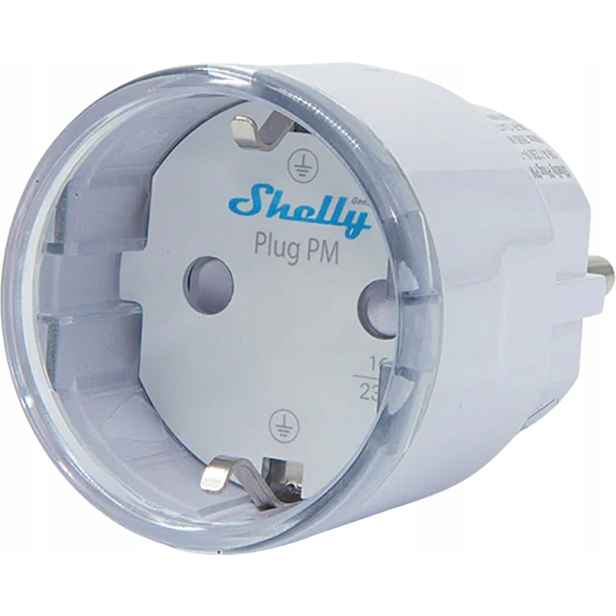 Inteligentní zásuvka 13A Shelly Plug Pm Gen3 Matter bílá
