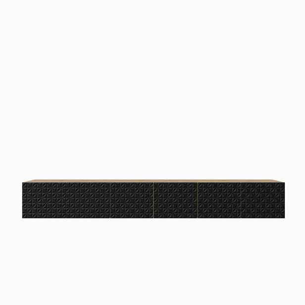 MASSENO ZÁVĚSNÝ TV STOLEK ROVA, 300/41/40 cm, dub Artisan