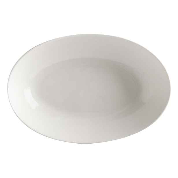 Bílý porcelánový hluboký talíř Maxwell & Williams Basic, 25 x 17 cm
