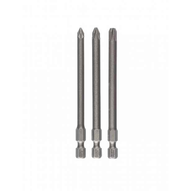 Bosch - 3dílná sada produloužených bitů PZ, délka 89 mm 2607001761