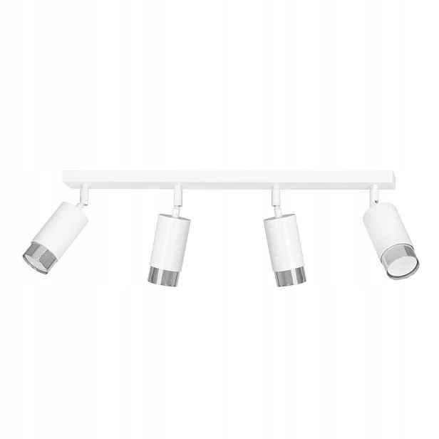 Stropní Svítidlo Emibig Hiro 4xGU10 30W Chrom/bílá, stmívatelná, 60 cm