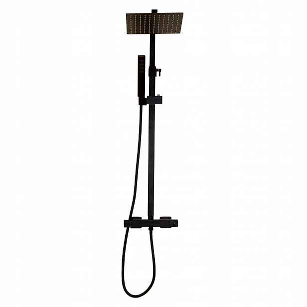 Termostatická Baterie S Dešťovou Sprchou, Černá