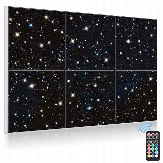 Akustické Panely Hvězdy 180 x 120 cm samolepicí pěna pro tlumení nárazů
