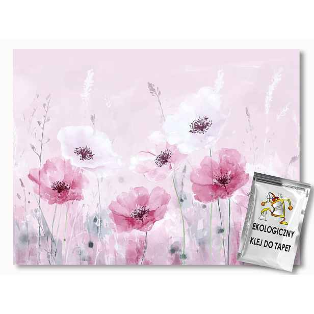 Fototapeta Flizelina Akvarel Příroda Růžové Květy Jaro 312x219 130g