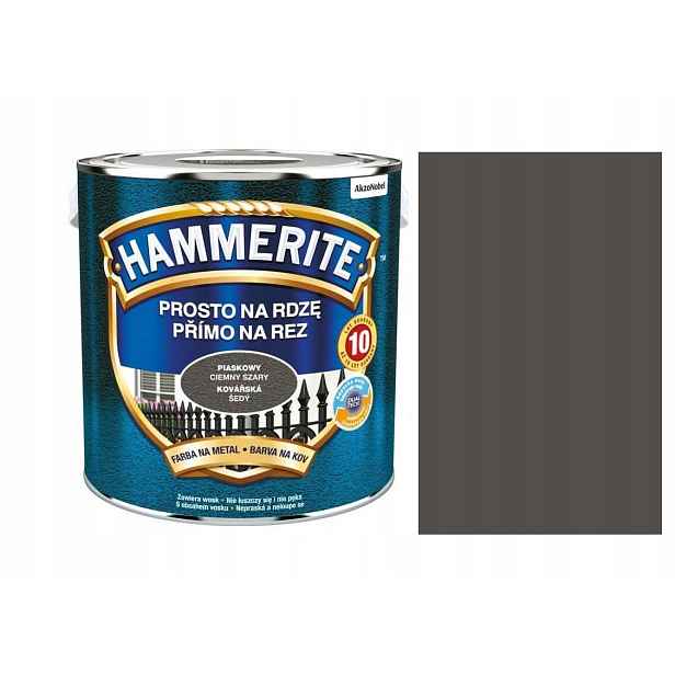 Hammerite Barva Nanášec Rezavě Písková, Tmavě Šedá 2,5 L