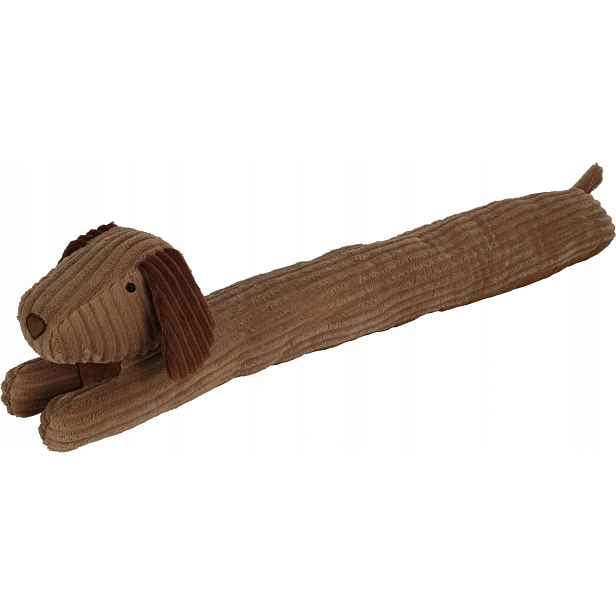 Ochranný polštář do okna proti průvanu Dog 90cm, hnědý