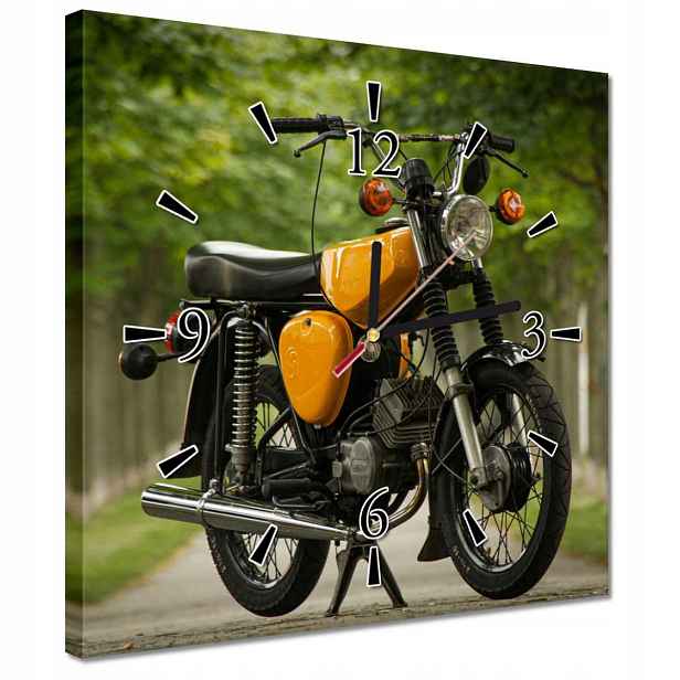 Hodiny 30x30 motocykl Simson Klasika
