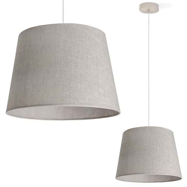 Závěsná Stropní Lampa Lustr S Lněným Stínidlem Boho Béžová Do Kuchyně