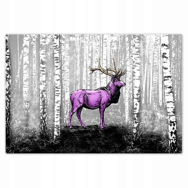 Plakáty 185x125 Jelen Bříza Břízy Les