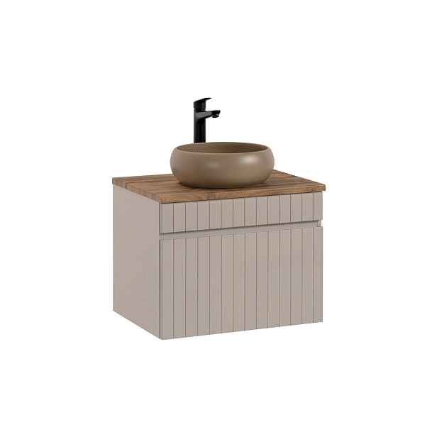 ArtCom Koupelnová skříňka s umyvadlem a deskou ICONIC Cashmere DU60/1 | 60 cm